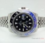 Replica Rolex Batman GMT-Master II Watch Stainless Steel Jubilee 40mm